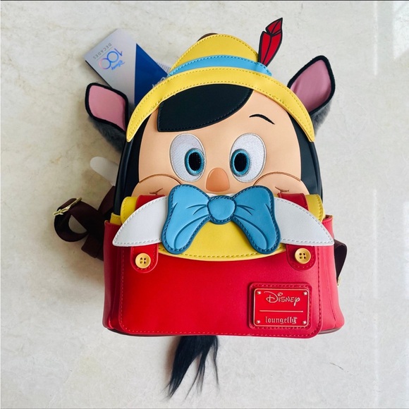 LOUNGEFLY PINOCCHIO Limited Edition Authentic Disney backpack - Picture 1 of 12